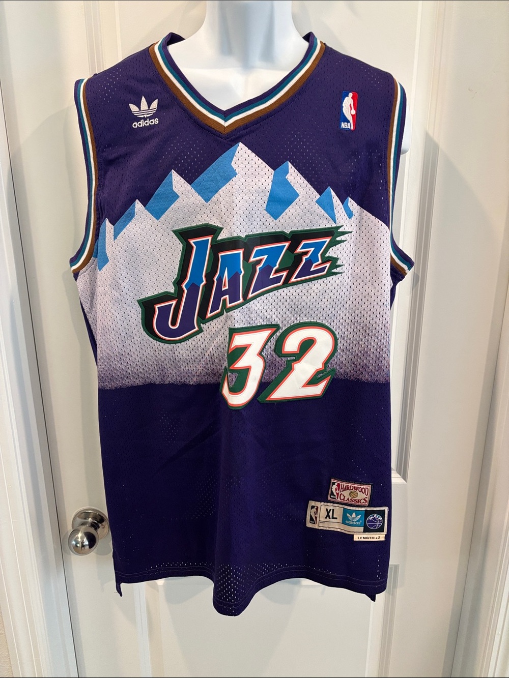 NWOT Adidas Karl Malone Utah Jazz Jersey - Picture 3 of 6
